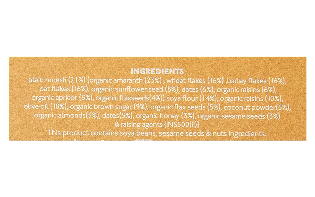 Nourish Organics Breakfast Oats Cookies    Box  150 grams